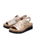 rieker Sandalen mit Keilabsatz Beige