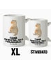 Mr. & Mrs. Panda XL Tasse Otter Bauch mit Spruch in Weiß