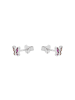 Tom Tailor Ohrstecker Silber 925, rhodiniert in pink