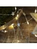 MARELIDA LED Draht Dekolichterkette mit Sternen und Perlen L: 1,9m in silber