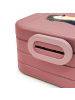 Mr. & Mrs. Panda MEPAL Bentobox Pinguin Blumen Motiv mit Spruch in Rot Pastell