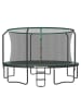 SONGMICS Gartentrampolin Saul in Grün - (H)270 x Ø427 cm