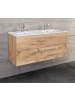 ebuy24 Waschbeckenunterschrank Budasi Eiche 111 x 47 cm