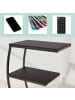 relaxdays Beistelltisch in Schwarz - (B)47,5 x (H)58,5 x (T)25 cm