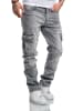 Amaci&Sons Regular Slim Cargo Jeans MIAMI in Hellgrau