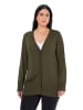 Ulla Popken Strickjacke in dunkel khaki