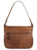 SPIKES & SPARROW Umhängetasche echt Leder in cognac