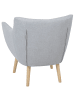 Beliani Sessel DRAMMEN in Grau/Braun - (W) 71 x (H) 84 x (L) 54 cm
