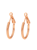 Steel_Art Creolen Roana silberfarben poliert in rosegoldfarben
