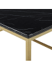 Beliani Couchtisch DELANO in Schwarz/Gold - (W) 60 x (H) 45 x (L) 100 cm