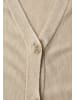 Street One V-Neck Button Up Cardigan in Cotton Beige Mel.