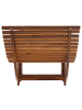 Beliani 2-tlg Gartenliege BRESCIA PREMIUM in Heller Holzfarbton/Beige