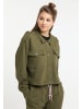 myMo Damen Sweatjacke in Oliv