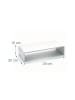 relaxdays Monitorständer in Weiß - (B)35 x (H)10 x (T)20 cm