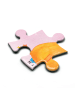 Mr. & Mrs. Panda Puzzle Einhorn Wunsch ohne Spruch in Rot Pastell