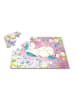 Mr. & Mrs. Panda Puzzle Einhorn Schnuller ohne Spruch in Rot Pastell