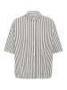 CULTURE Hemd CUkima Relaxed fit in Black/White Stripe