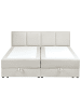 Beliani Doppelbett BARONET in Weiß - (W) 183 x (H) 92 x (L) 207 cm