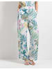 More & More Satinhose in pastel leaves print