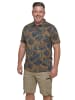 Men Plus Poloshirt in braun