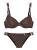 JETTE Bügel-Bikini in coffee
