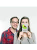 Mr. & Mrs. Panda Wanddeko Mutige Hebamme mit Spruch in Grau Pastell