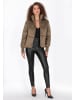 faina Women Jacket in brown bronze