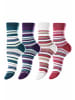 LAVANA basic Socken in beere, ecru, petrol, lila