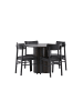 ebuy24 Schwarz 110 x 110 cm
