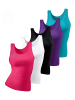 PETITE FLEUR petite fleur Unterhemd, 5 Stück in pink, schwarz, weiß, lila, türkis