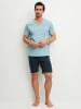 Calida Pyjama in tourmaline blue