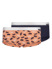 Skiny Slip 2er Pack in Schwarz/Orange