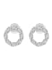 Adeliás Damen Ohrringe – Ohrstecker aus 925 Silber in silber