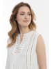 Usha Damen Blusentop Mit Spitze in Weiss