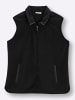 sheego Fleece-Weste in schwarz