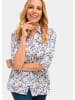 GOLDNER Kurzgröße:  Druckbluse Wunderschöne Bluse mit floralem Druck in cremeweiß