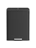 SONGMICS Mülleimer Powe in Schwarz - (B)37.2 x (H)65.8 x (T)52.5 cm - 2 x 30 L