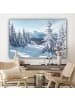 MuchoWow Leinwand bilder Schneelandschaft (BxH)