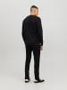 Jack & Jones Dünner Langarm Strickpullover Basic JJEBASIC in Schwarz