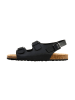 Divine Factory Lederpantoletten Noga Mistral BS Edge Schwarz