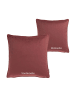 Tom Tailor TT Kissenhülle 2er Set VelvetSignature 45 x 45 cm in Rose