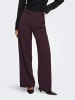 JDY Hose mit weitem Beinschnitt in Chocolate Plum