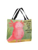 Mr. & Mrs. Panda Strandtasche Axolotl Glücklich Design mit Spruch in Weiß