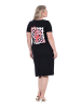 MIAMODA Midikleid in schwarz