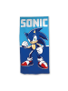 COFI 1453 Sonic Kinder Strandtuch Badetuch für Strand und Schwimmbad 70x140 cm in Blau