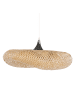 Beliani Pendelleuchten BOYNE in Braun/Silber/Transparent - (W) 64 x (H) 118 x (L) 64 cm