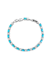 Luxenter Armband in Silberoptik mit Zirkonia in Aquamarinblau – Libsi