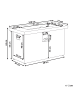 Beliani Feuerstelle für Gas AMBRIM in Grau - (W) 108 x (H) 62 x (L) 51 cm