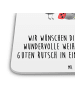 Mr. & Mrs. Panda Tassenuntersetzer Weihnachten Smörle mit Spruch in Weiß