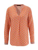 Aniston CASUAL Schlupfbluse in orange-weiß-pink